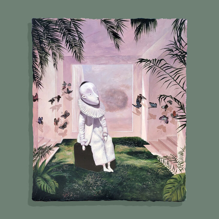 김선미, 걱정없는 방, 53×45cm, mixed media on canvas, 2024