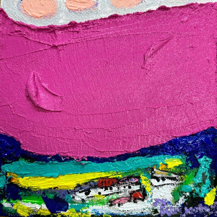 Jaehyun Kim, Summer in July, 27×27cm, mixed media, 2024