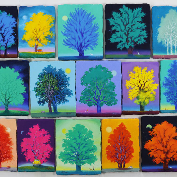 Jaeyoung Choi, Fantasy series, 15pieces, mixed acrylic on canvas, 2024