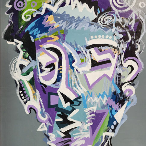 기옥란, 트랜스휴먼-네오노마드, 72.7 x60.6cm, Acryl on canvas, 2024