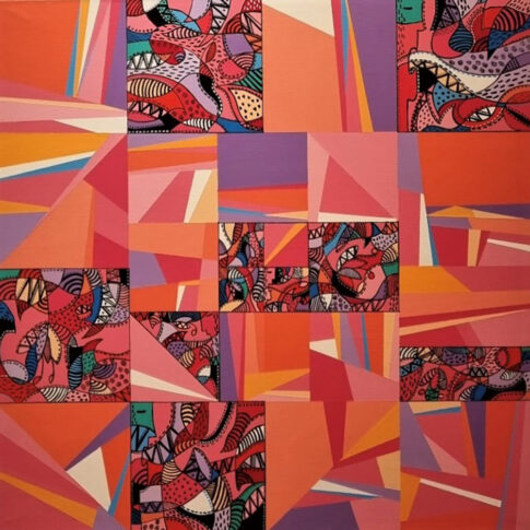 Lim Sooyoung, from the daily life, 60x60cm, mixed media, 2023