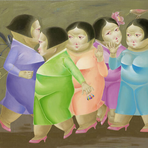 Park seong hwi, The women story-Together, 97x130cm, oil on canvas, 2024