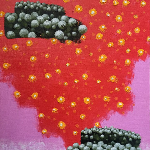 방개양, 몽유총원도, 45x25cm, Acrylic on Canvas