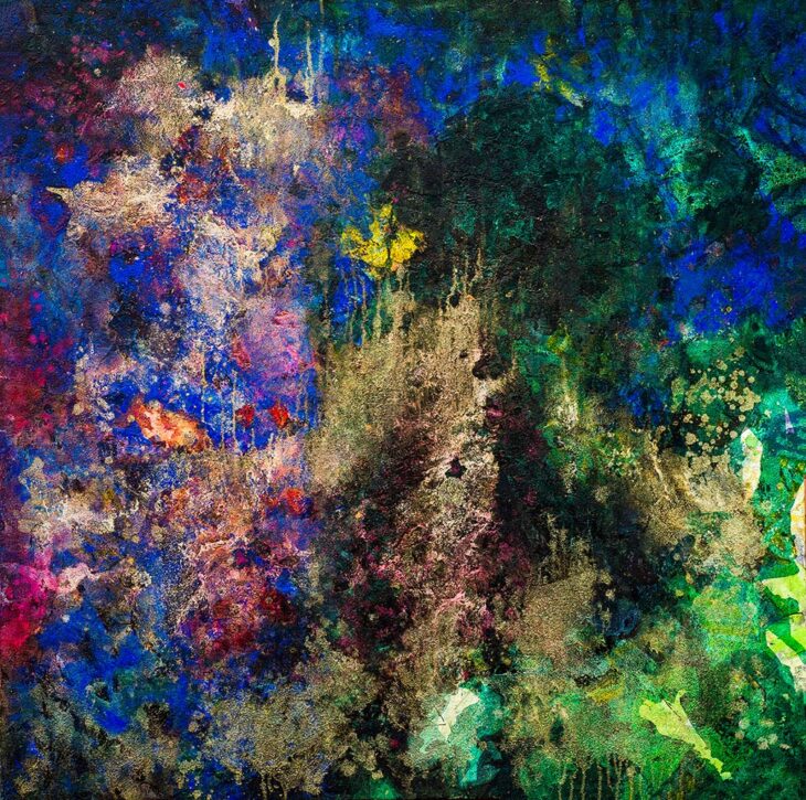 노정숙, 그림자 놀이 24-2, 116.8×116.8cm, acrylic on canvas, 2024
