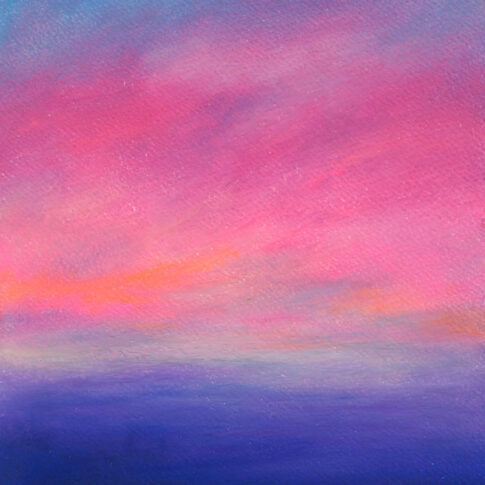 Suna Cho, In time, 30×21cm, oil pastel on paper, 2024