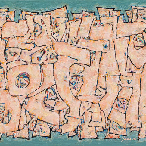 Yongnam Cho, Moments in a lifetime, 91×61cm, Mixed media on canvas, 2023