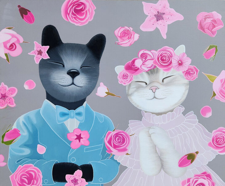 딴딴따단, 72.7x 60.6cm, mixed media, 2024