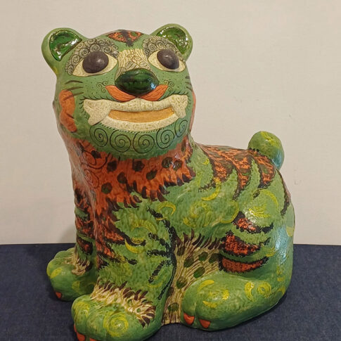 함박호랑이, 40.5x28x43cm, 세라믹, 2016