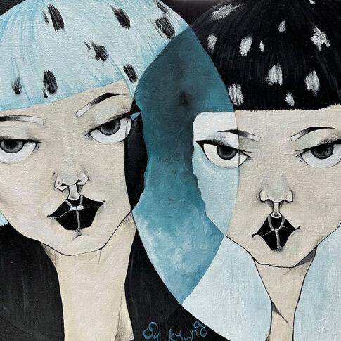 김수경, 교집합, 45.5×37.9cm, acrylic on canvas, 2023