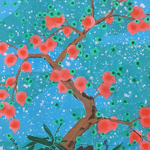 Kim Jongkyoung, Thinking Space, 72.7x90.9cm, coloring on canvas, 2024