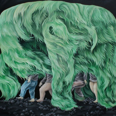 박의천, 쉘터, 162.2x130.3xm, acrylic on canvas, 2024