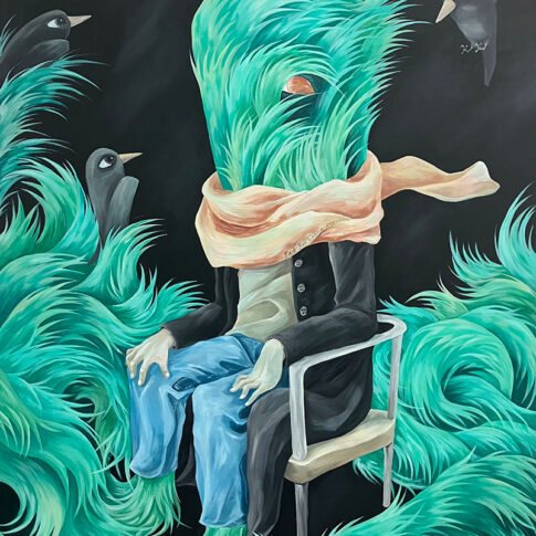 박의천, shelter, 91x73cm, acrylic on canvas, 2024