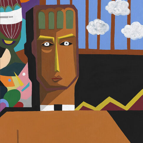 Seongmin Yun, Lonely Happiness, 60.6×90.9cm, acrylic on canvas, 2024