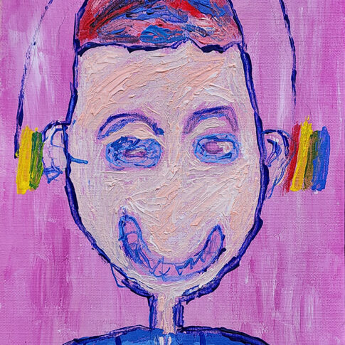 Hyunnam Han, Emotion-Happiness, 35×24.5cm, acrylic on canvas, 2023