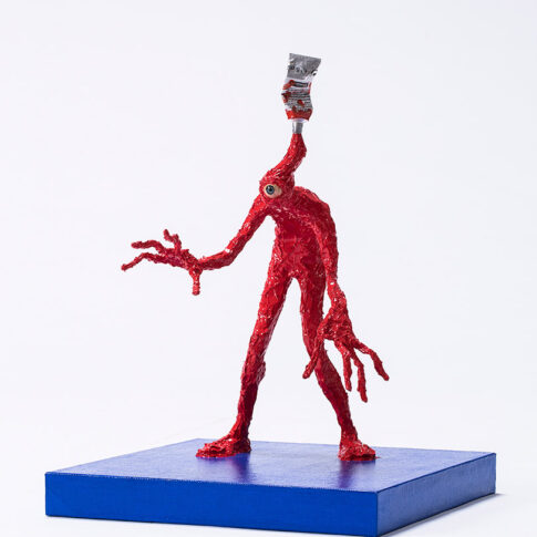 심은석, 색의 숨결, 22×22×33cm, oil on canvas, 2024