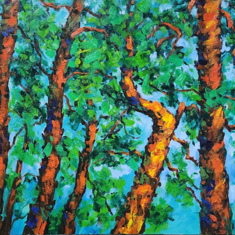 조문호, 솔향, 73x52cm, oil on canvas, 2024