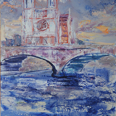 에르베 로알리에, 하얀 노틀담, oil on canvas, 25F(81x65cm), 2008