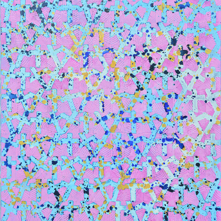 L Park, The song of the light, 100×72cm, mixed media, 2023