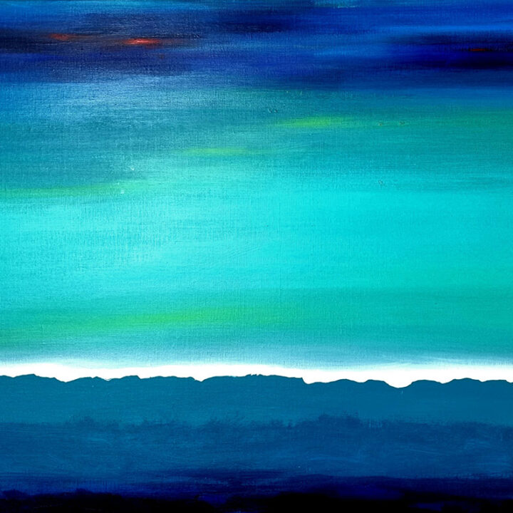 Bongsoon Ryu, Sea, 72.7×90.9cm, acryilc on canvas, 2024