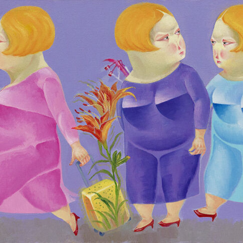 Seonghwi Park, The women story-Together, 33×53cm, oil on canvas, 2023