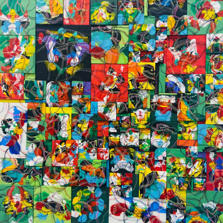 임수영, 일상으로부터, 60×60cm, mixed media, 2022