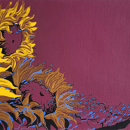 박유자, 사랑합니다ㅡ희망, 30×70cm, acrylic on canvas, 2024