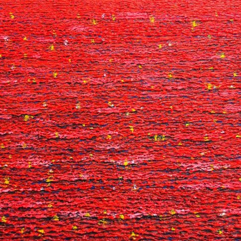 Mikyung Woo, Starry Sea, 40.9×53.0cm, mixed media on canvas, 2024