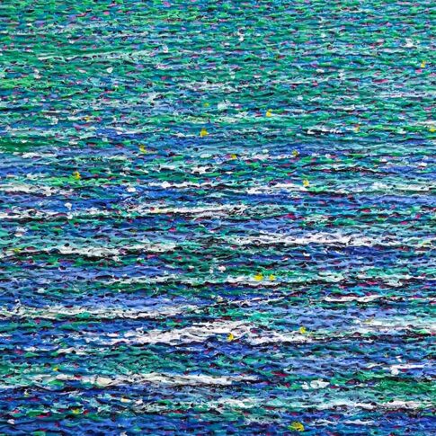 Mikyung Woo, The Song of Life, 40.9×53.0cm, mixed media on canvas, 2024