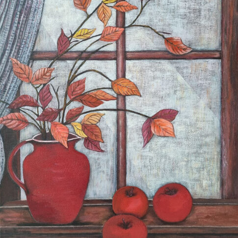 Jeong JiWon, The Late Autumn Spirit, 60.5×72.8cm, mixed media on canvas, 2024