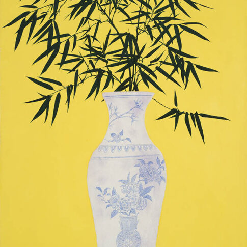 Byoungtaek Kim, Thinkihg, 116.8×80.3cm, mixed media on canvas