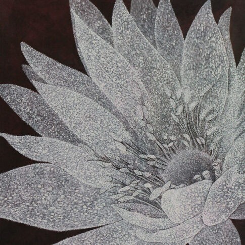 박환숙, 꽃향기에 취하다, 162.0×130.3cm, color on korean paper, 2014