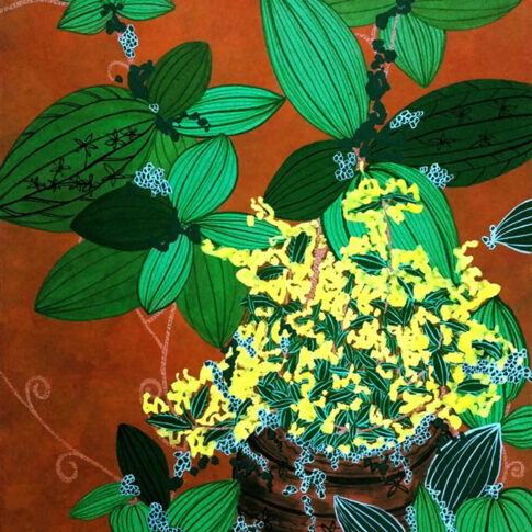 조정애, 페페드림, 70×45cm, color on korean paper, 2012