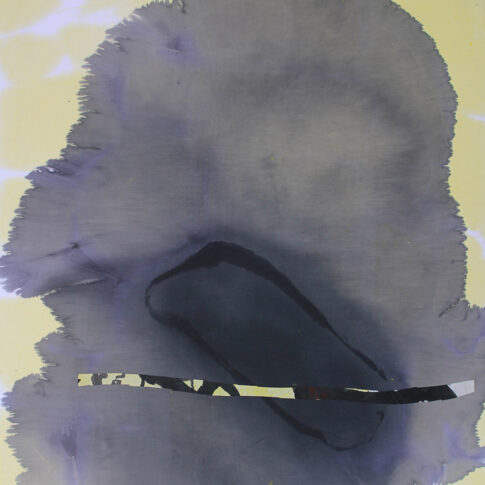 정인수, 우아한 속삭임 2, 72.7×72.7cm, cloth water ink coloring, 2024