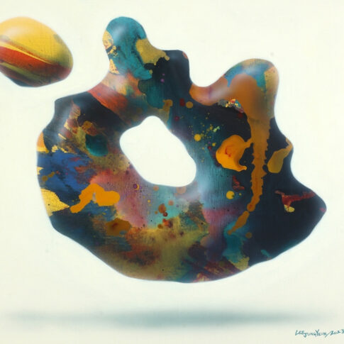 이정현, 우연한 공간, 60.6×72.7cm, acrylic on canvas, 2023