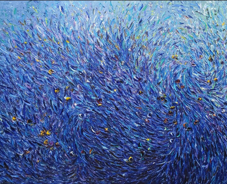 이정현, 흔들리며 피는 꽃이 어디 있으랴 2, 162.2x130.3cm, oil on canvas, 2024