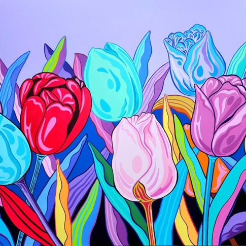 이순행, 희망-공간속으로, 45.5x89.4cm, Acrylic on canvas