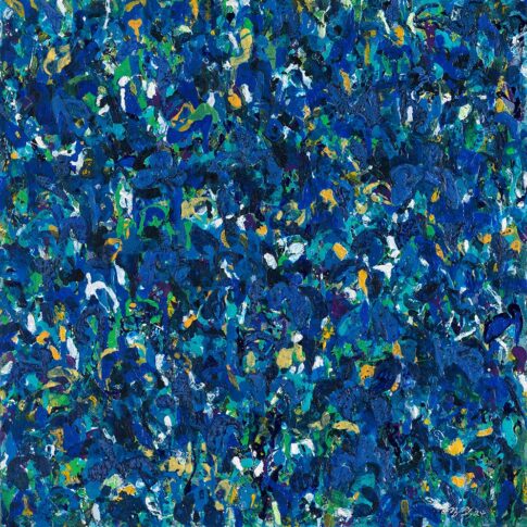 이영숙, 영원을 꿈꾸다 II, 91.0 X 91.0cm. Mixed on canvas. 2024