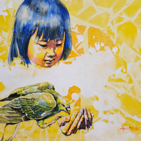 Ul Ha, From spring, 53.0×65.1cm, mixed media, 2024