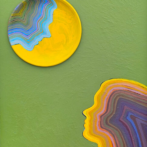 Misook You, Yearning74.5×58.5cm, acrylic on canvas, 2024