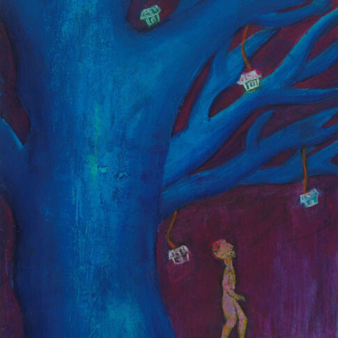 이창희, 나무와나, 42.8x33.2cm, acrylic on paper, 2023