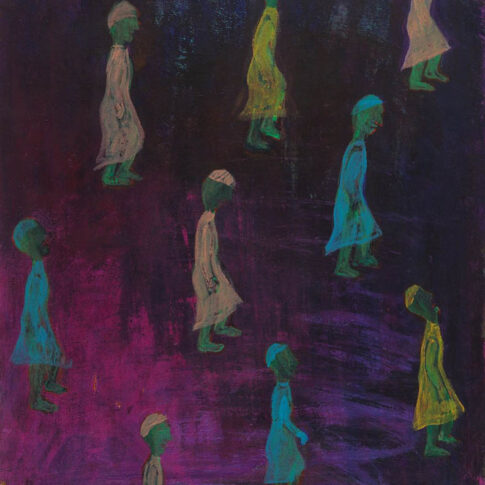 이창희, 우리는 어디로 가는가, 49×39cm, acrylic on paper, 2023