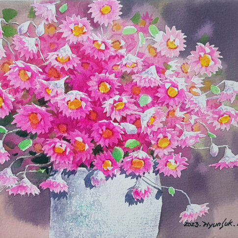 이현숙, Lovely...,, 18x26cm, watercolor on arches, 2023