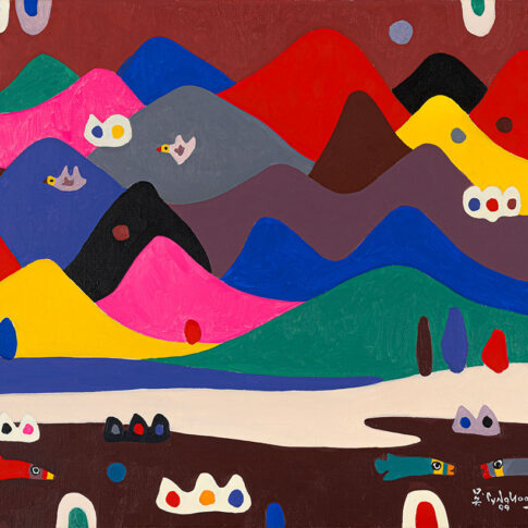 오승윤, 무제(Untitled), each 50×60.6cm, oil on canvas, 1999