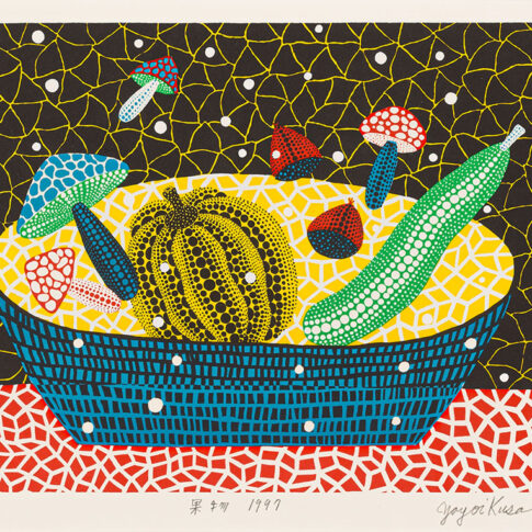 쿠사마 야요이, 과일(fruit), 23.5×32.8cm, screen print, 1997