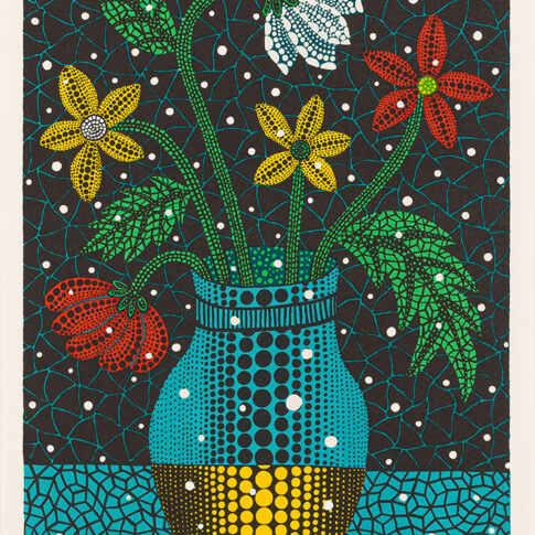 쿠사마 야요이, 꽃(Flower), 33×24cm, screen print, 1997