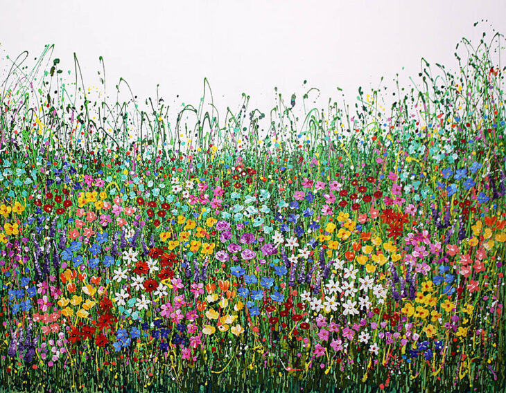 김민지, Full bloom flower, 130.3×162.2cm, acrylic on canvas, 2024