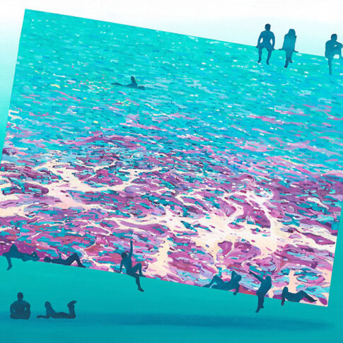 Ingyeong Choi, Digital Wolchul Mountain 5, 116.8x91.0cm, oil on canvas, 2022