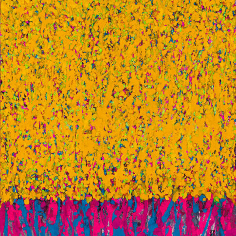 Yang Honggil, From the scent, 91×73cm, Bunchae color on Hanji, 2023