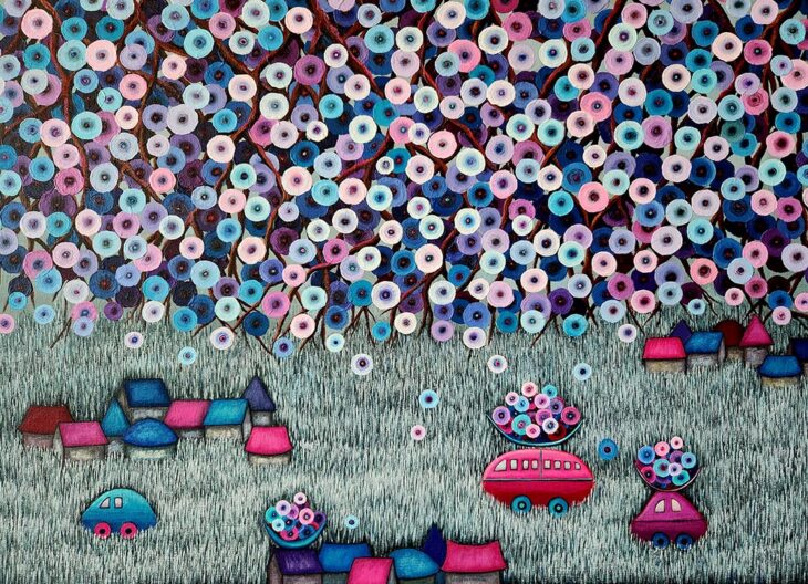 김여진, 설레는 날, 65.1×90.9cm, acrylic on canvas, 2025