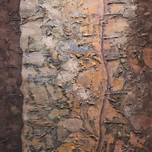 정지원, 흔적의 기억, 115.5×90cm, mixed media on canvas, 2025